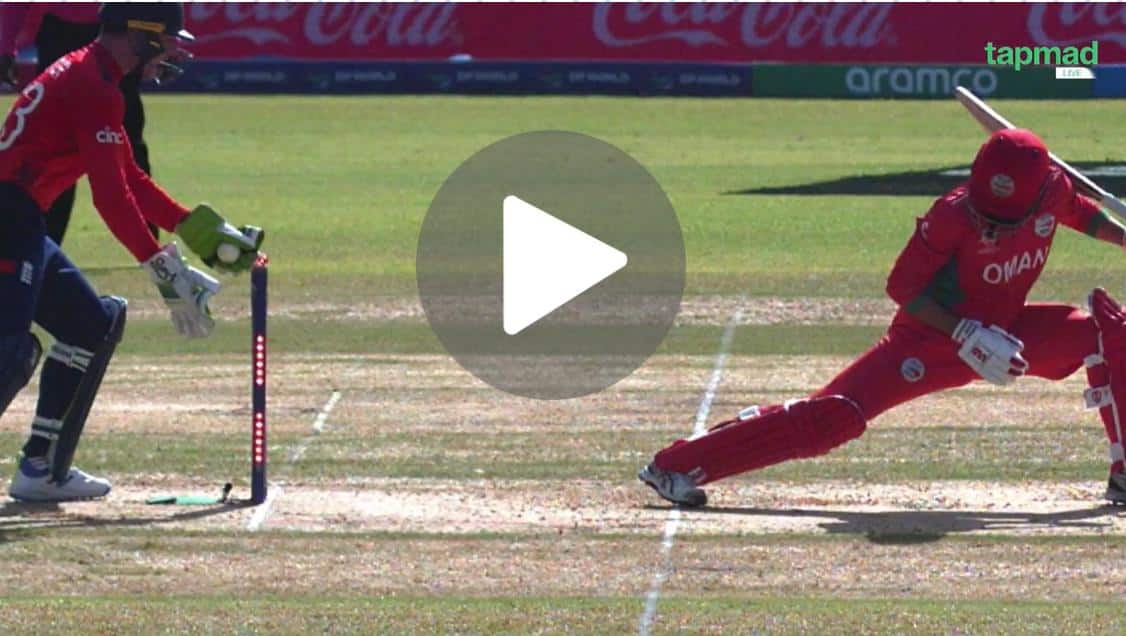 [Watch] Buttler Replicates MS Dhoni Style Stumping As Oman Lose Half The Side